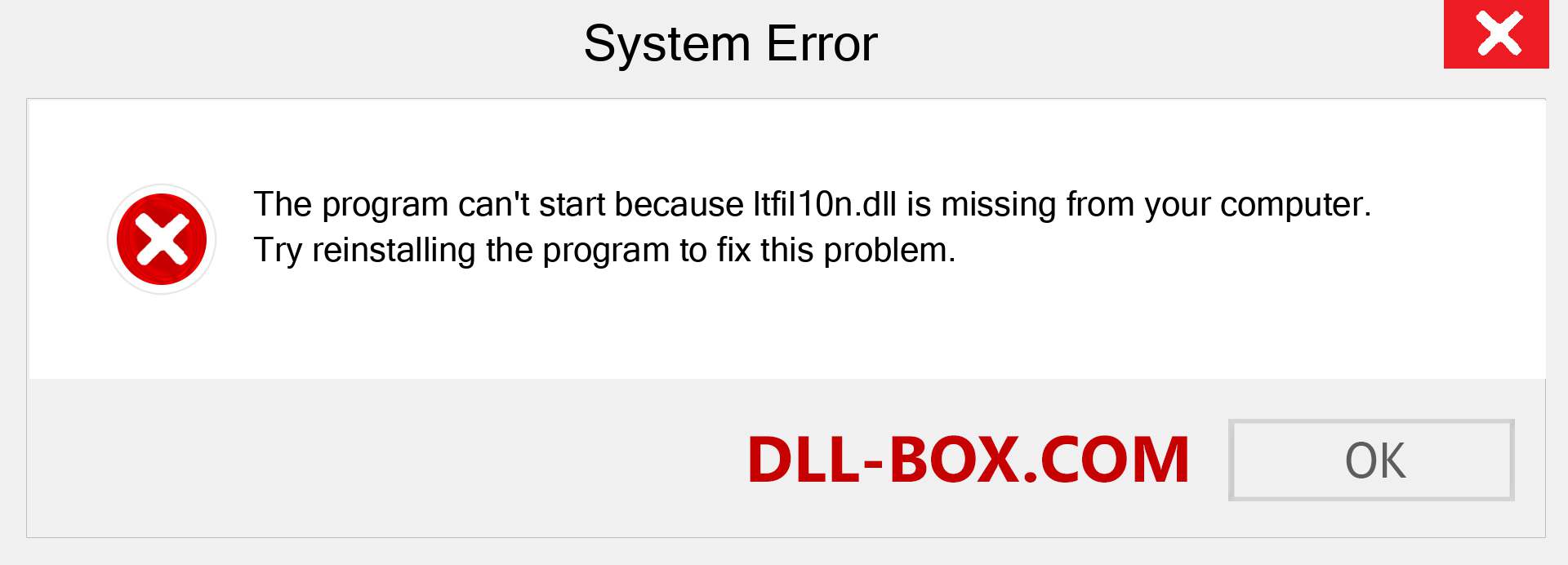  ltfil10n.dll file is missing?. Download for Windows 7, 8, 10 - Fix  ltfil10n dll Missing Error on Windows, photos, images