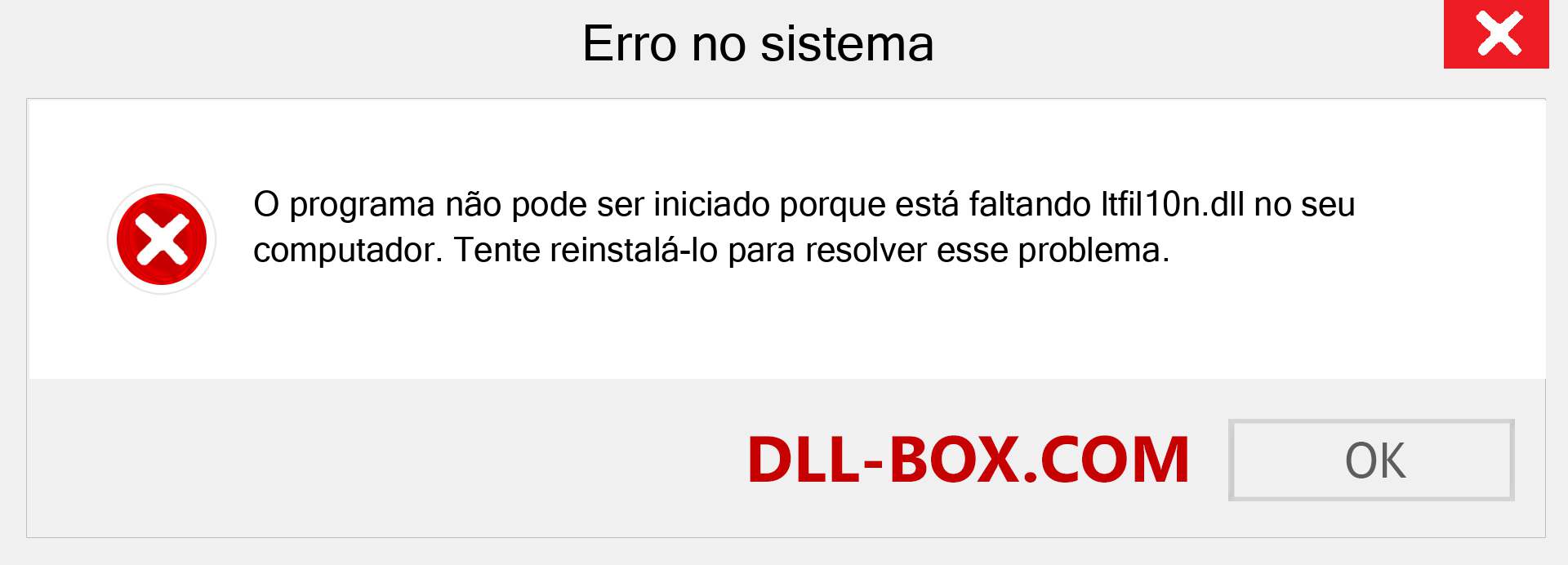 Arquivo ltfil10n.dll ausente ?. Download para Windows 7, 8, 10 - Correção de erro ausente ltfil10n dll no Windows, fotos, imagens